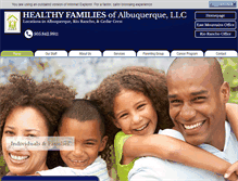 Tablet Screenshot of healthyfamiliesabq.com
